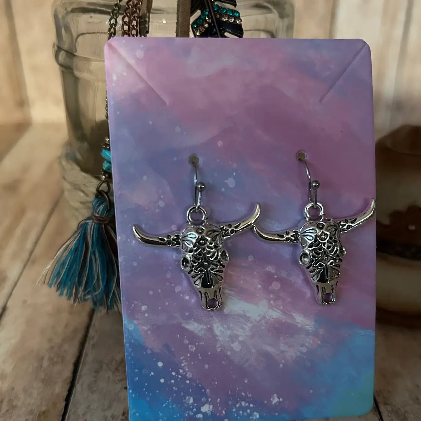 Western Steer Head Earrings