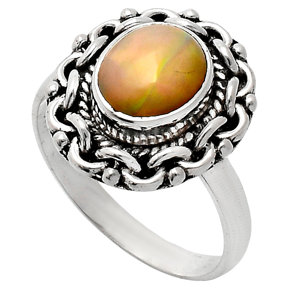 Premium Quality Ethiopian Opal Ring size-8 R-1667 25-ER10469