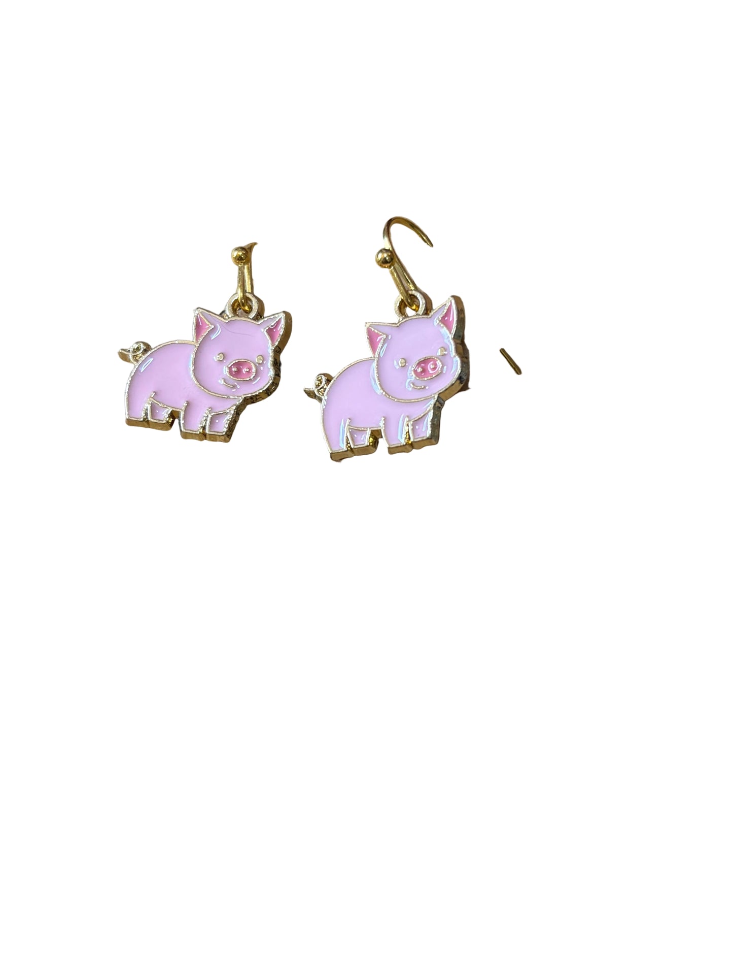Pink Pig Earrings 4-H Pig