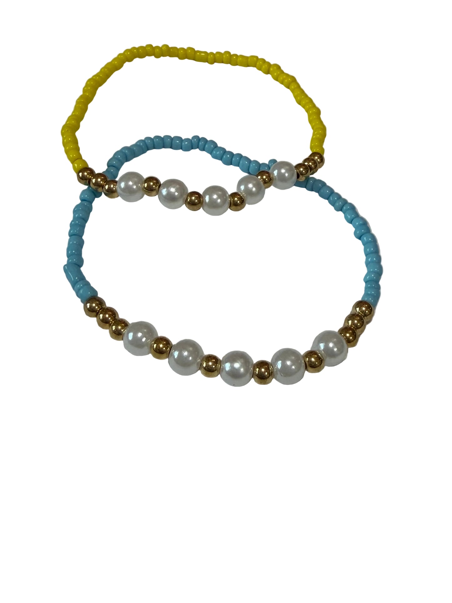 Young Girls Set 2 Sead Bead Stretch Bracelet