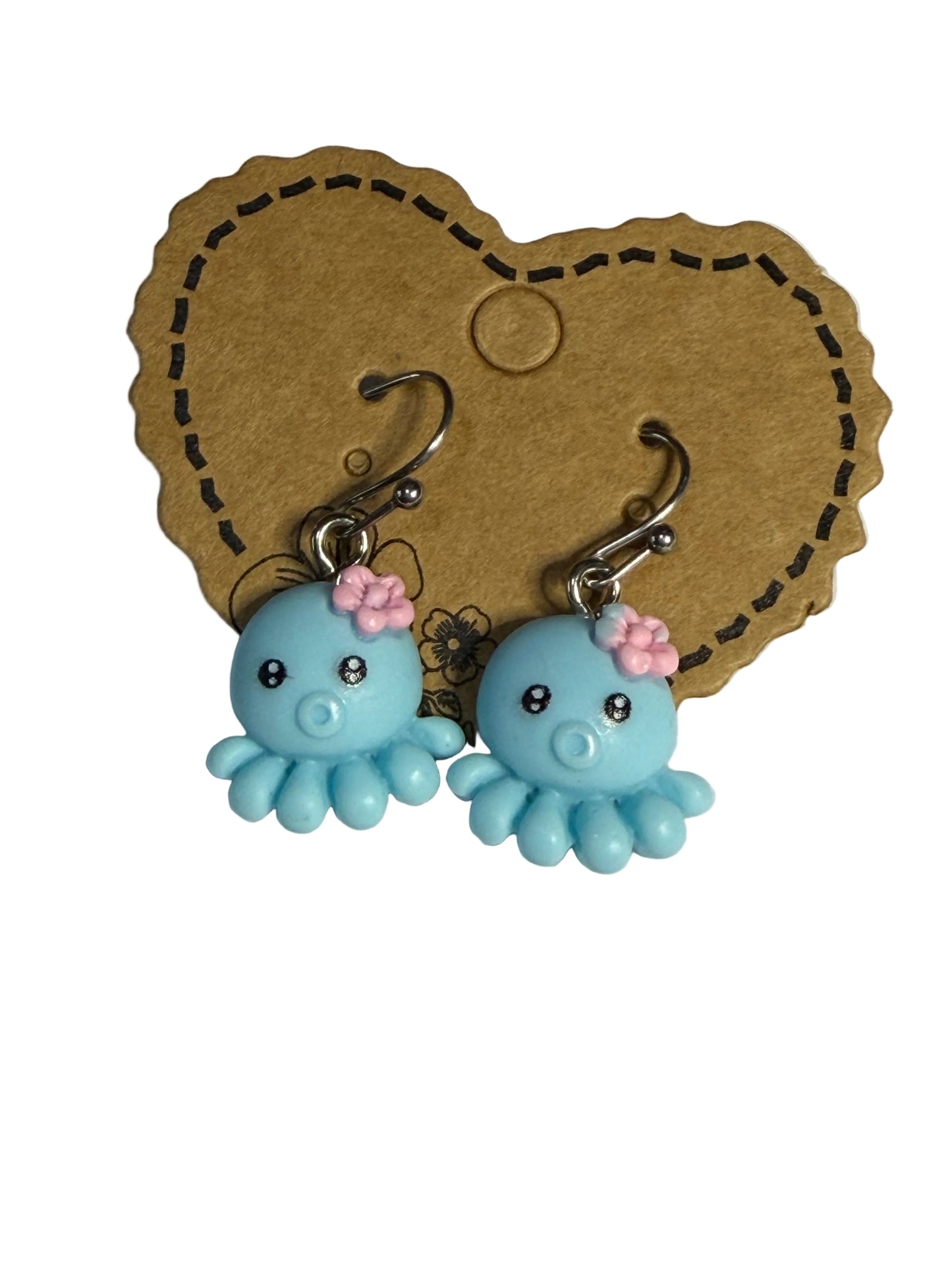 Young Girls Cartoon Octopus Earrings