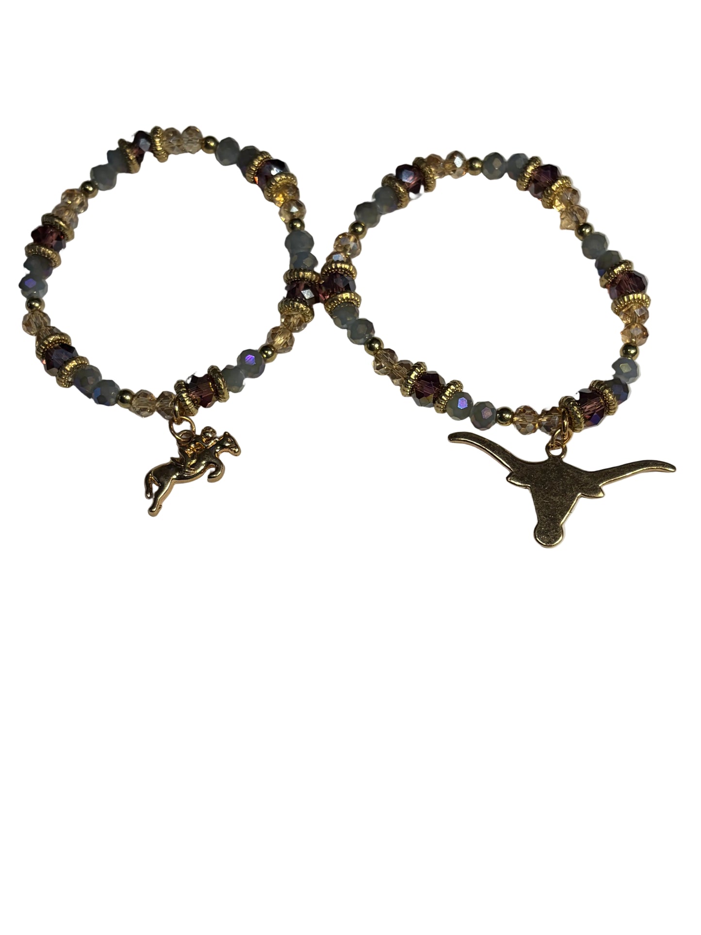Western Beaded Stretch Bracelet Stearhead Horse