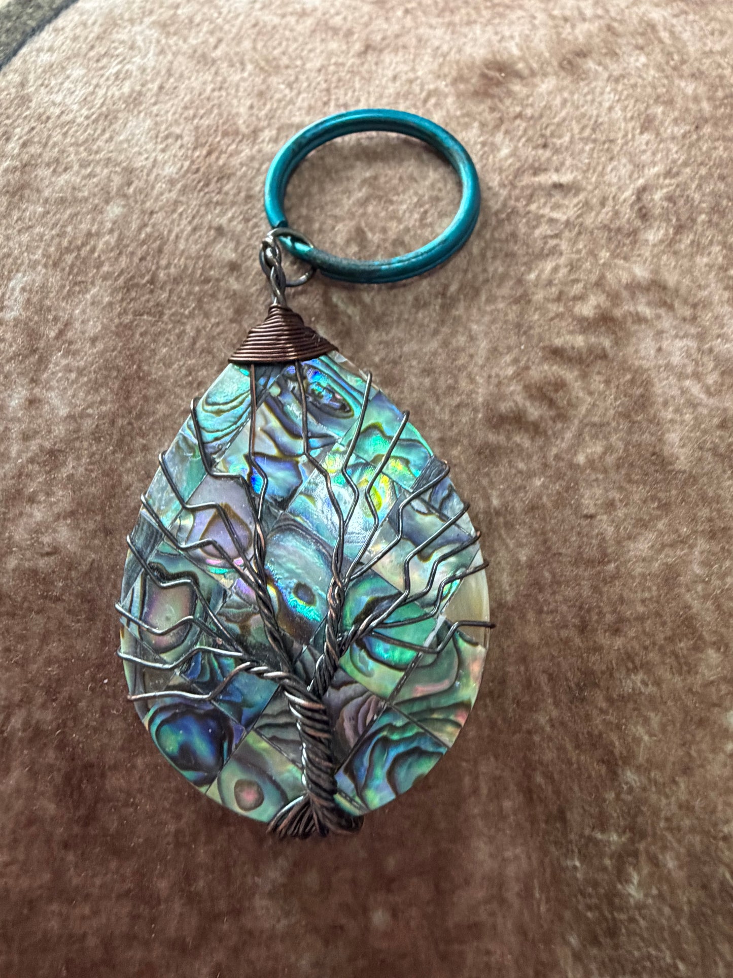 Abalone Shell Keychain