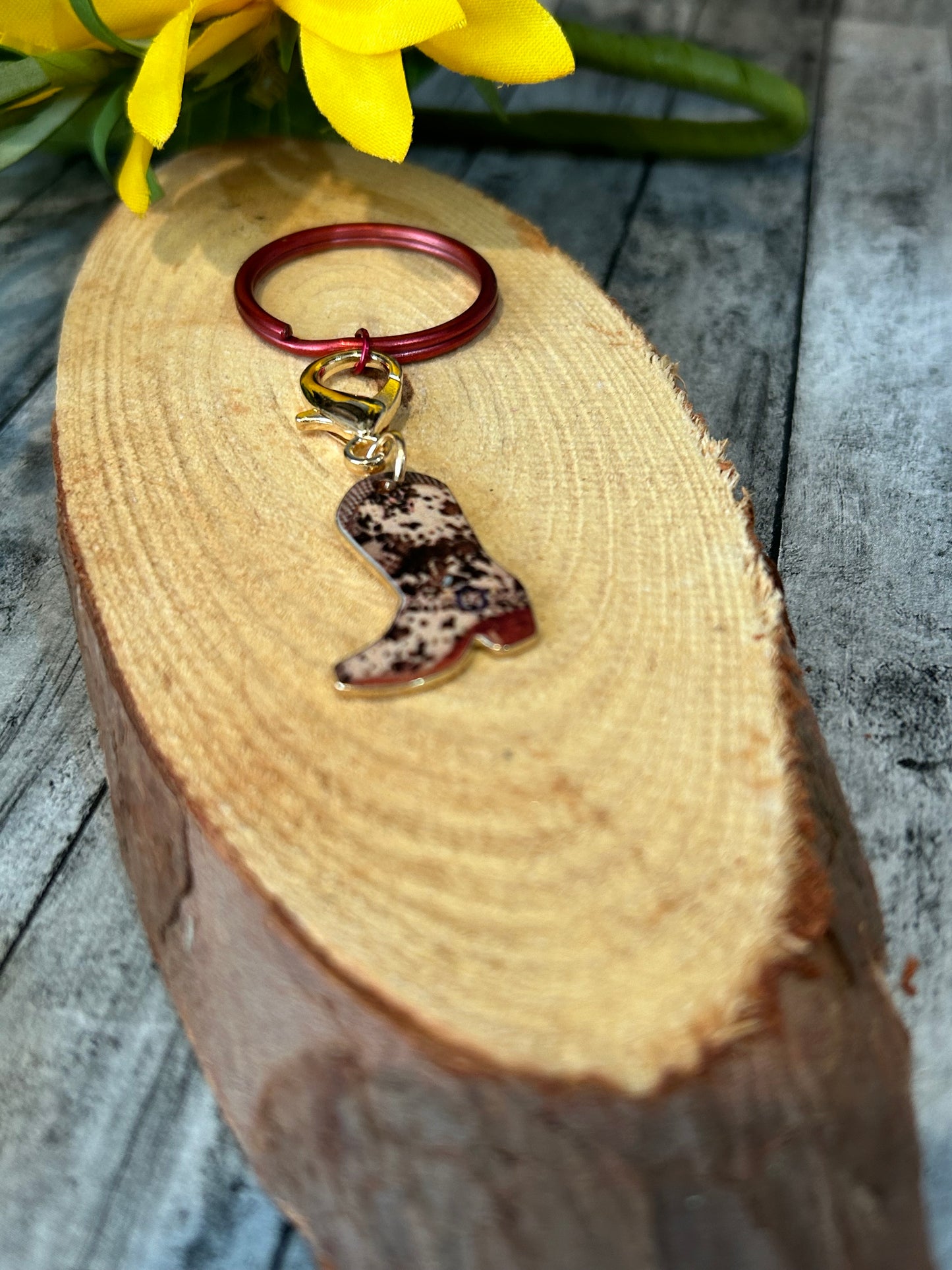 Western Boot Keychains- Bag Charms