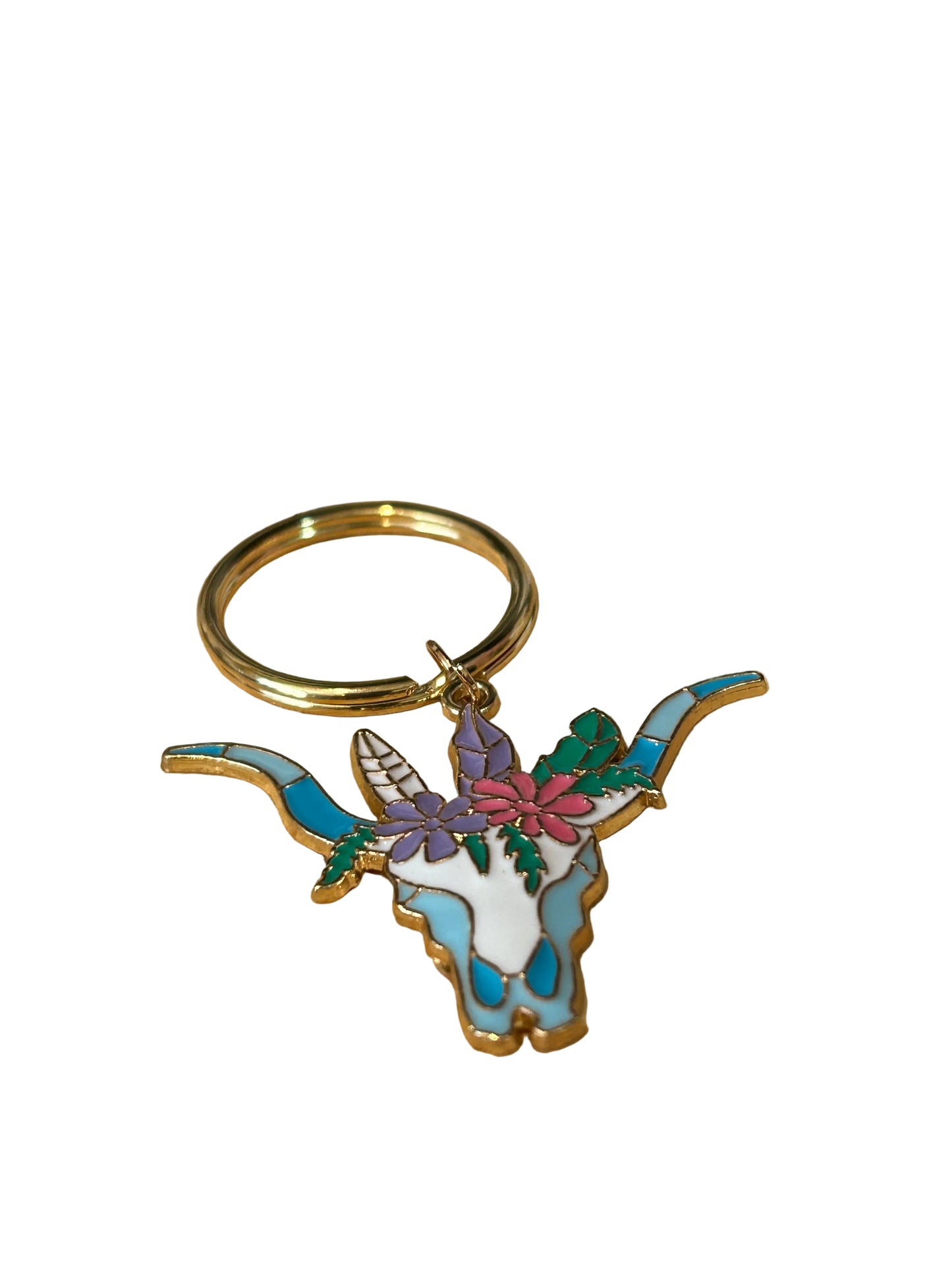 Western Steer Keyring Keychain Bag Charm Backpack Purse