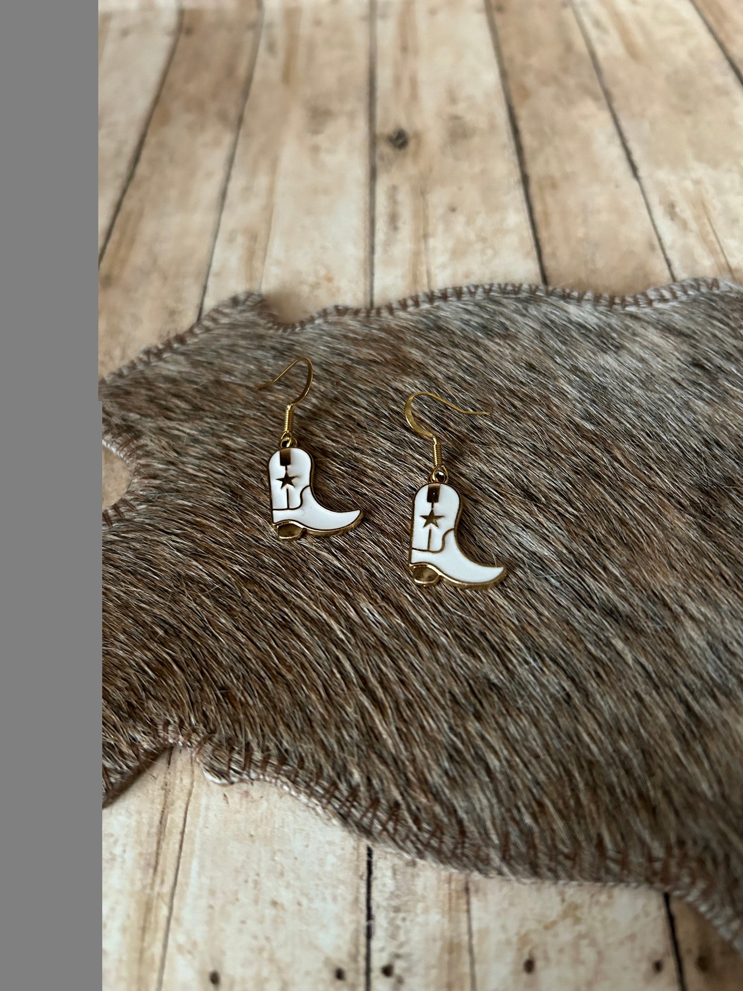 Western Cowgirl Boot Earring Necklace Set