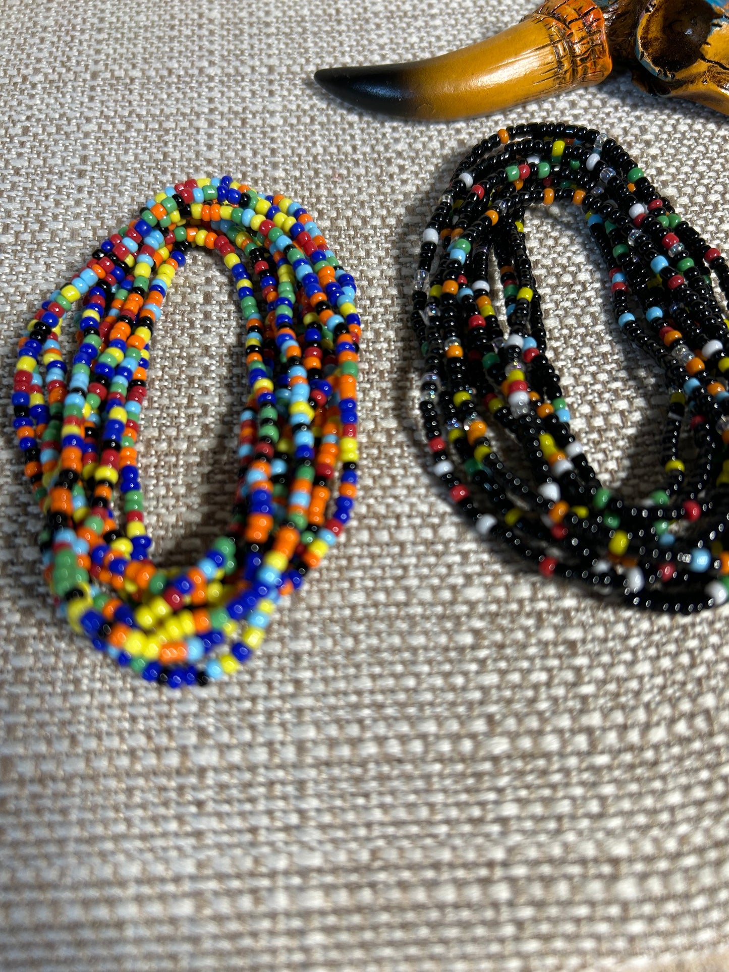 Western Seed Bead Bracelet 10 Pieces Assorted Colors