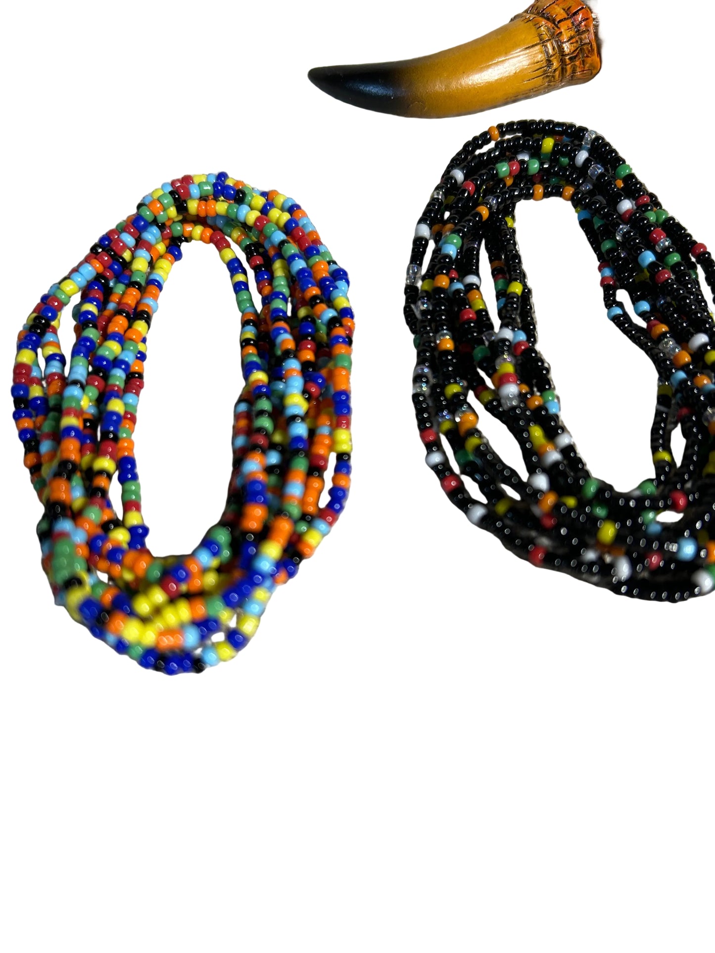Western Stretch Seed Bead Bracelet 10 Pieces Assorted Colors