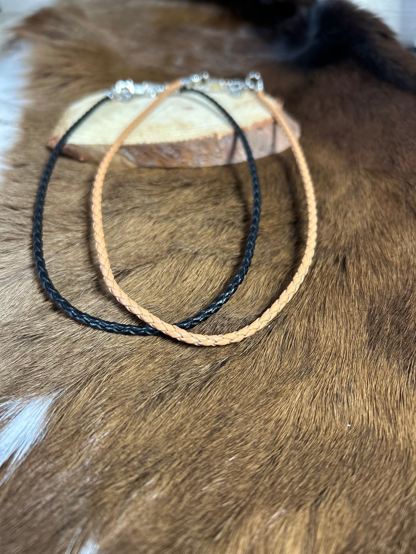 Boys Braided Leather Necklace