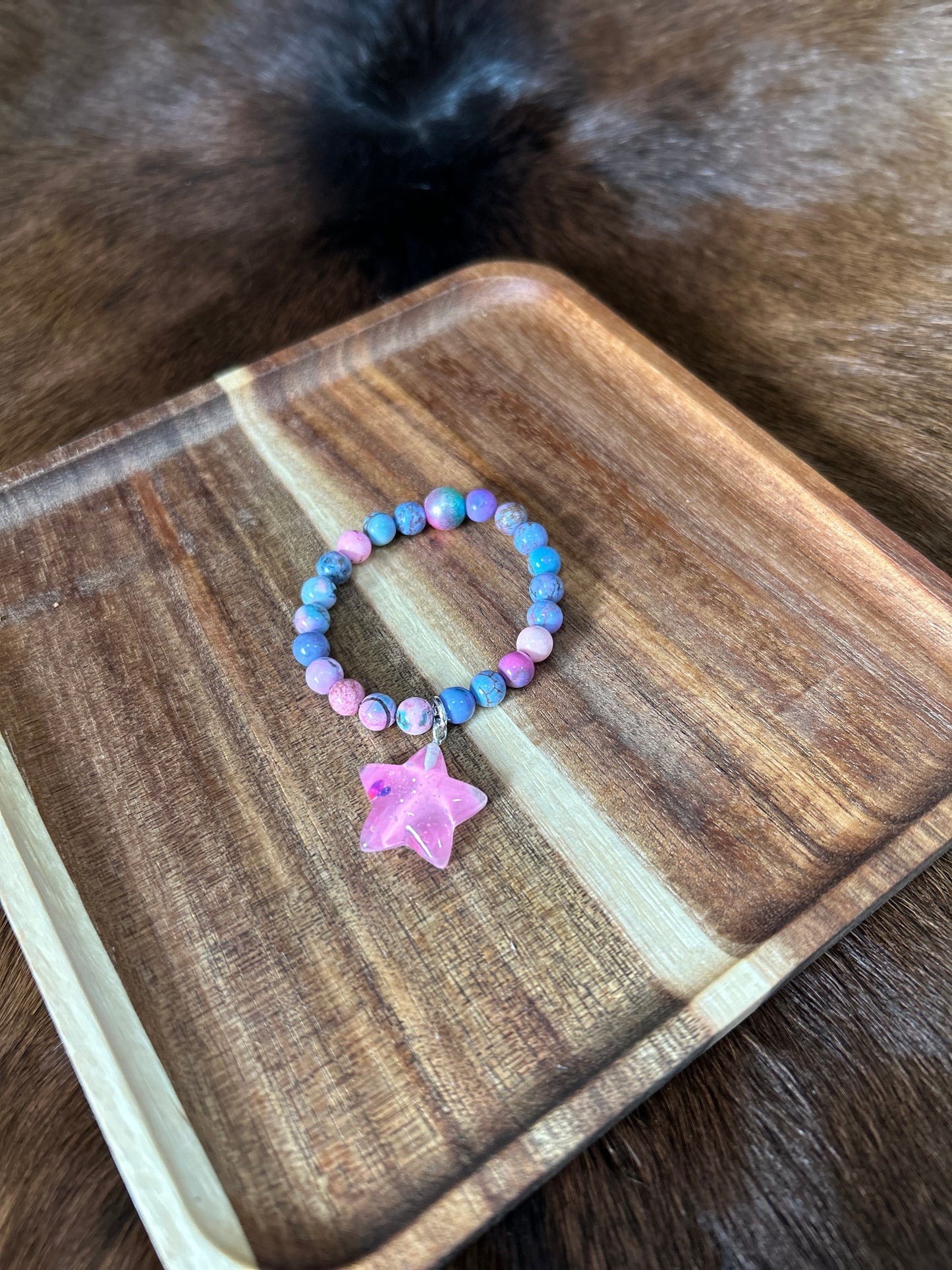 Baby's Western Stretch Beaded Bracelet with Star Charm