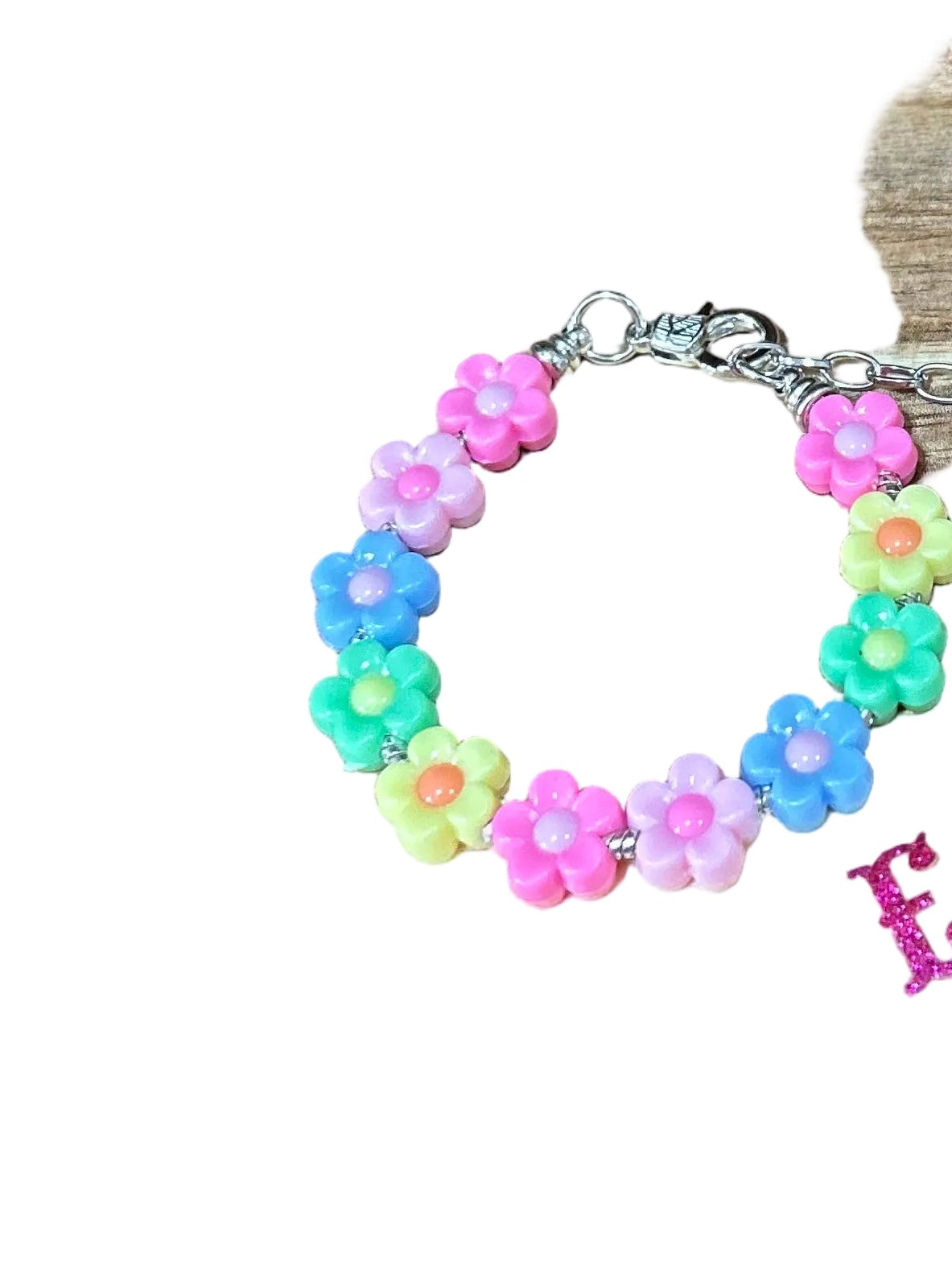 Little Girls Assorted Beaded Western Stretch Bracelet