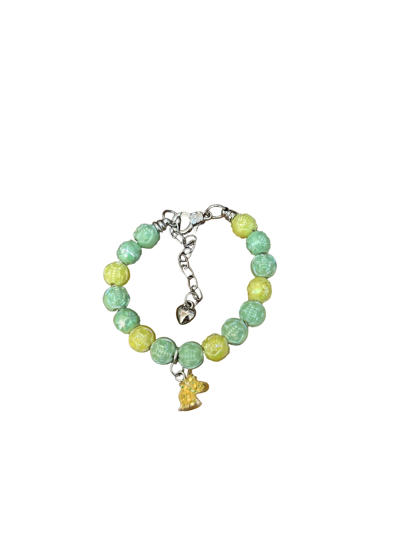 Little Girls Beaded Bracelet Horse Head Charm
