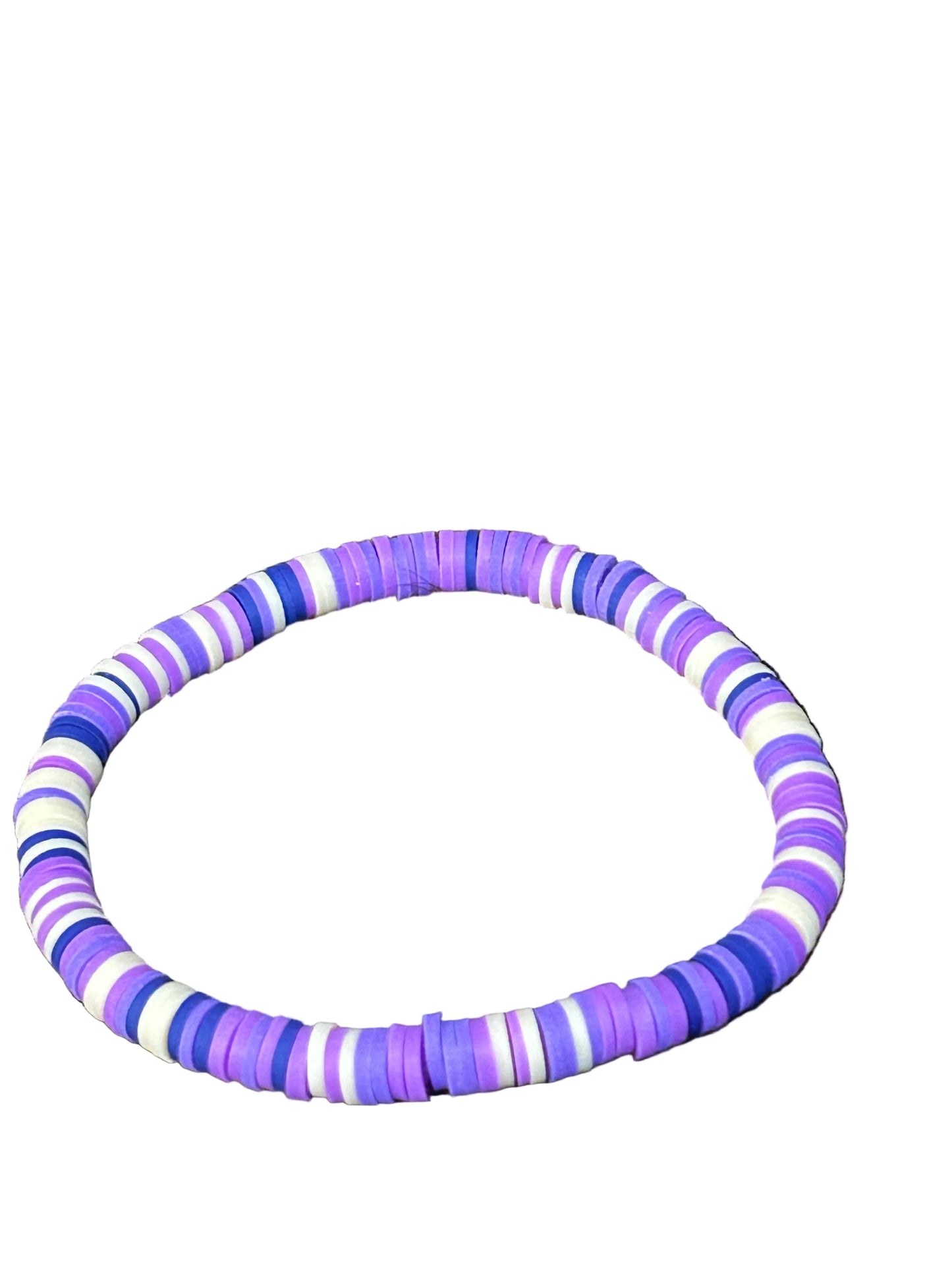 Grape Swirl Clay Stretch Bracelet Assorted Sizes