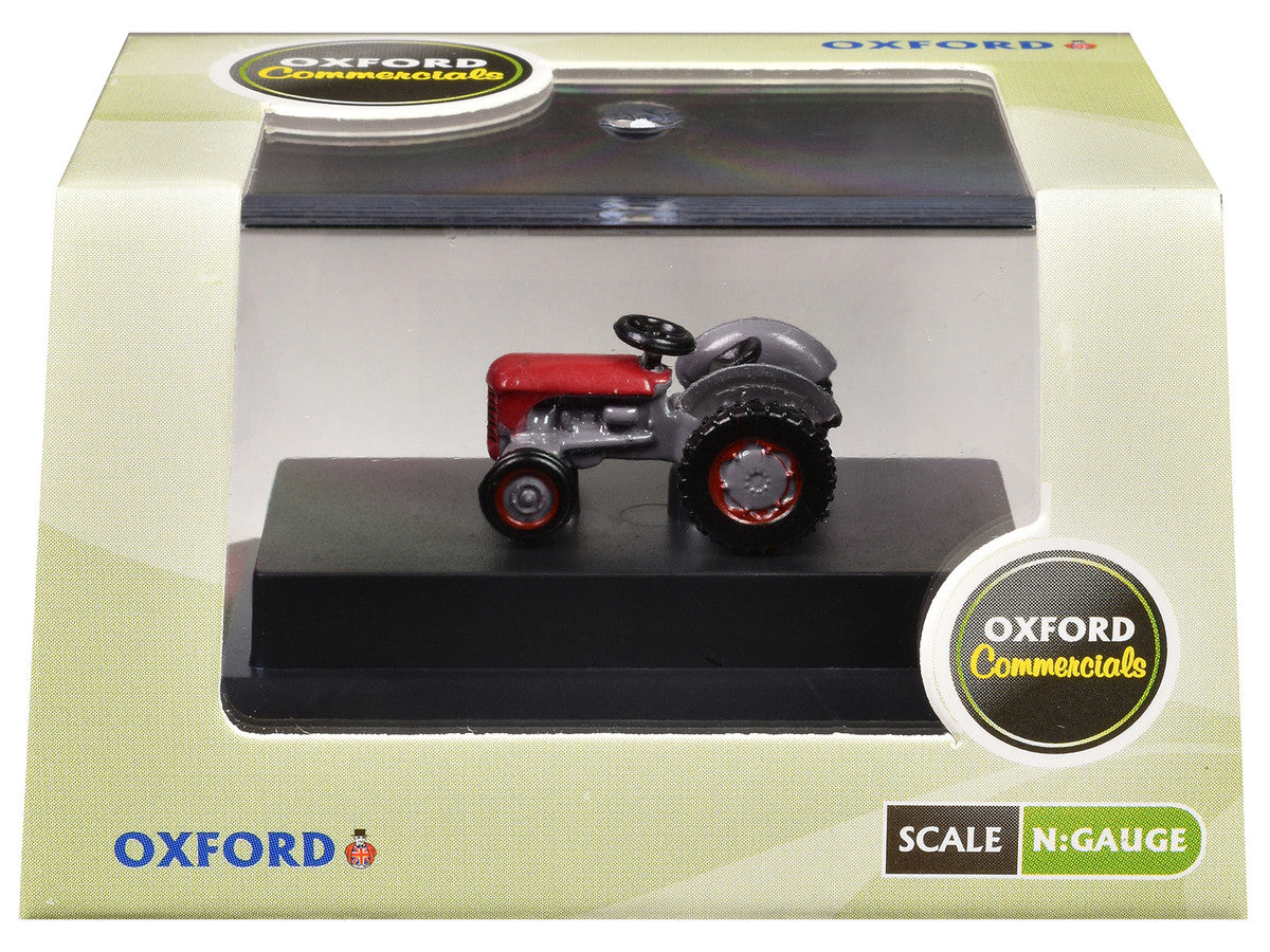 Ferguson Tractor Red and Gray 1/148 (N) Scale Diecast Model Car by Oxford Diecast-0