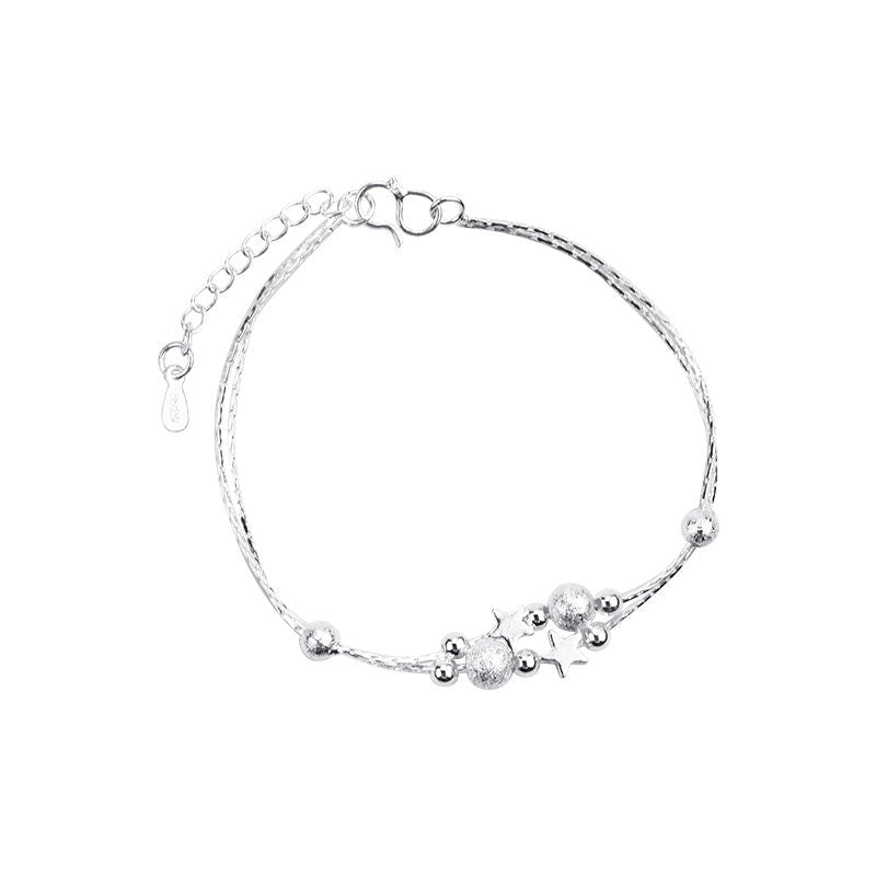 Cute Star Charm Ankle Bracelet Anklet in 925 Sterling Silver