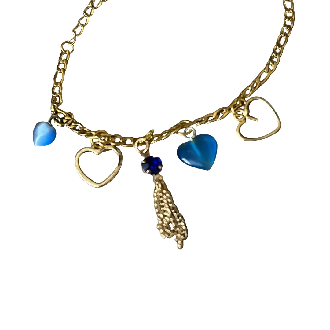 Heart Design Country Bracelet Assorted Heart Style Charms