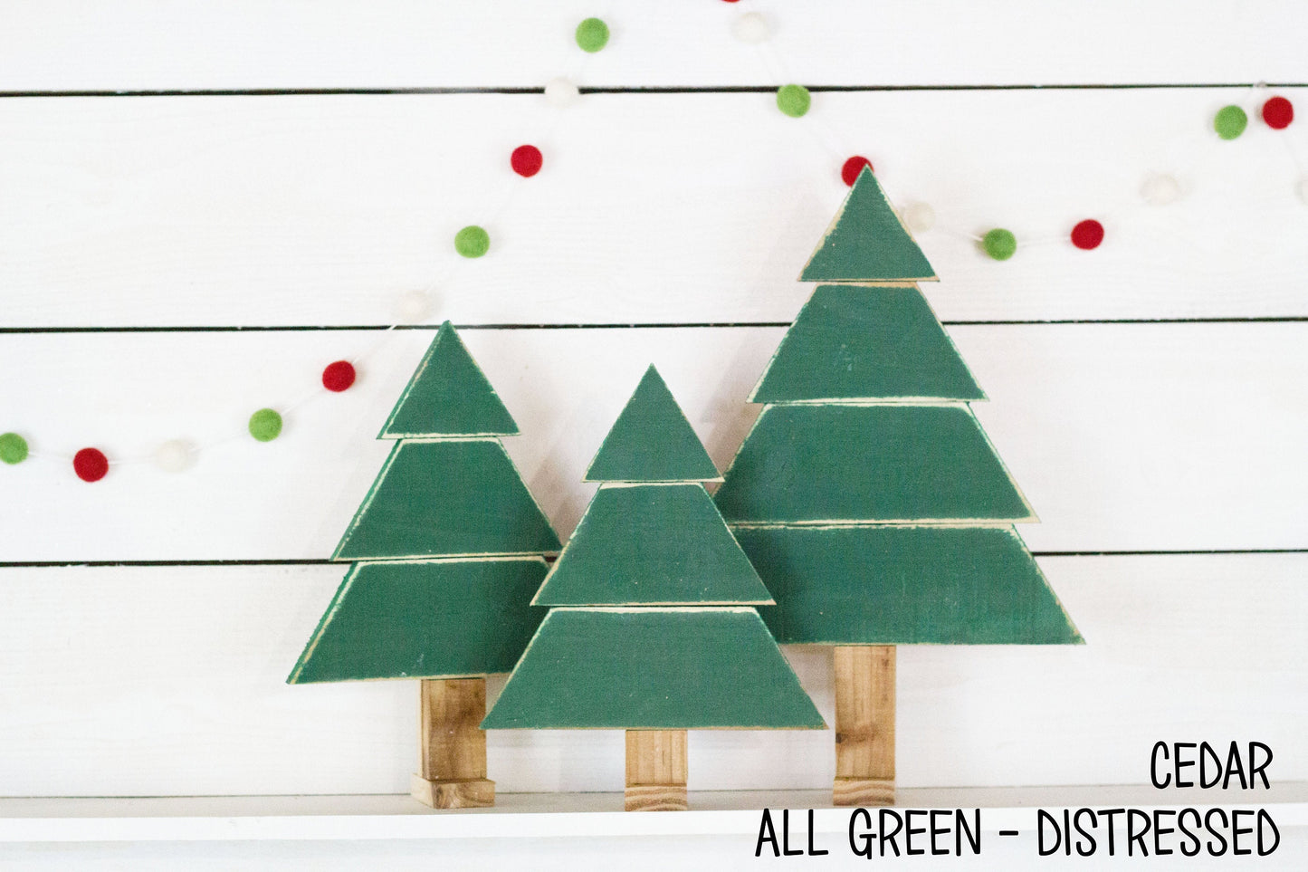 Set of 3 Rustic Christmas Trees-4