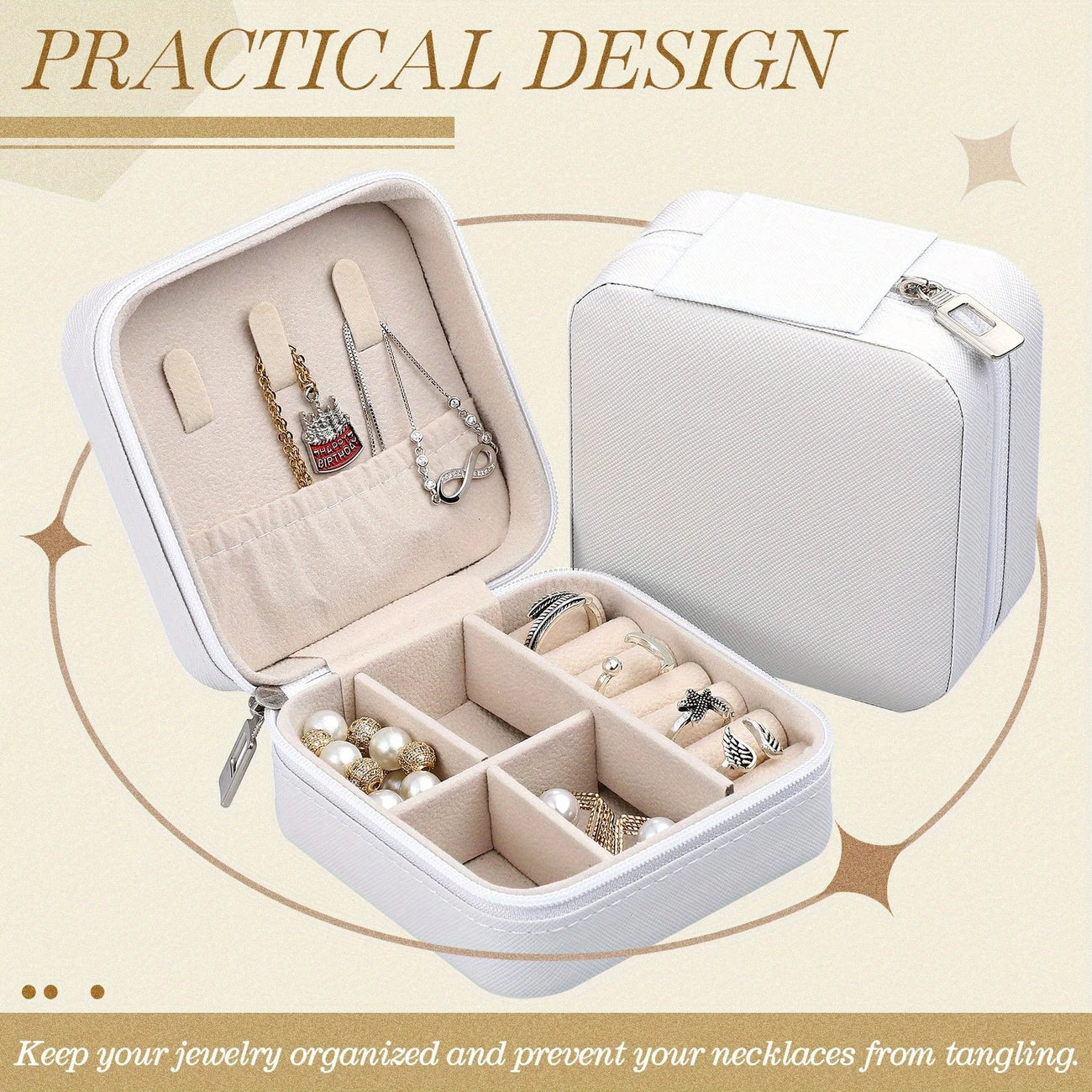 Fashion Solid Color Mini Pu Leather Jewelry Boxes