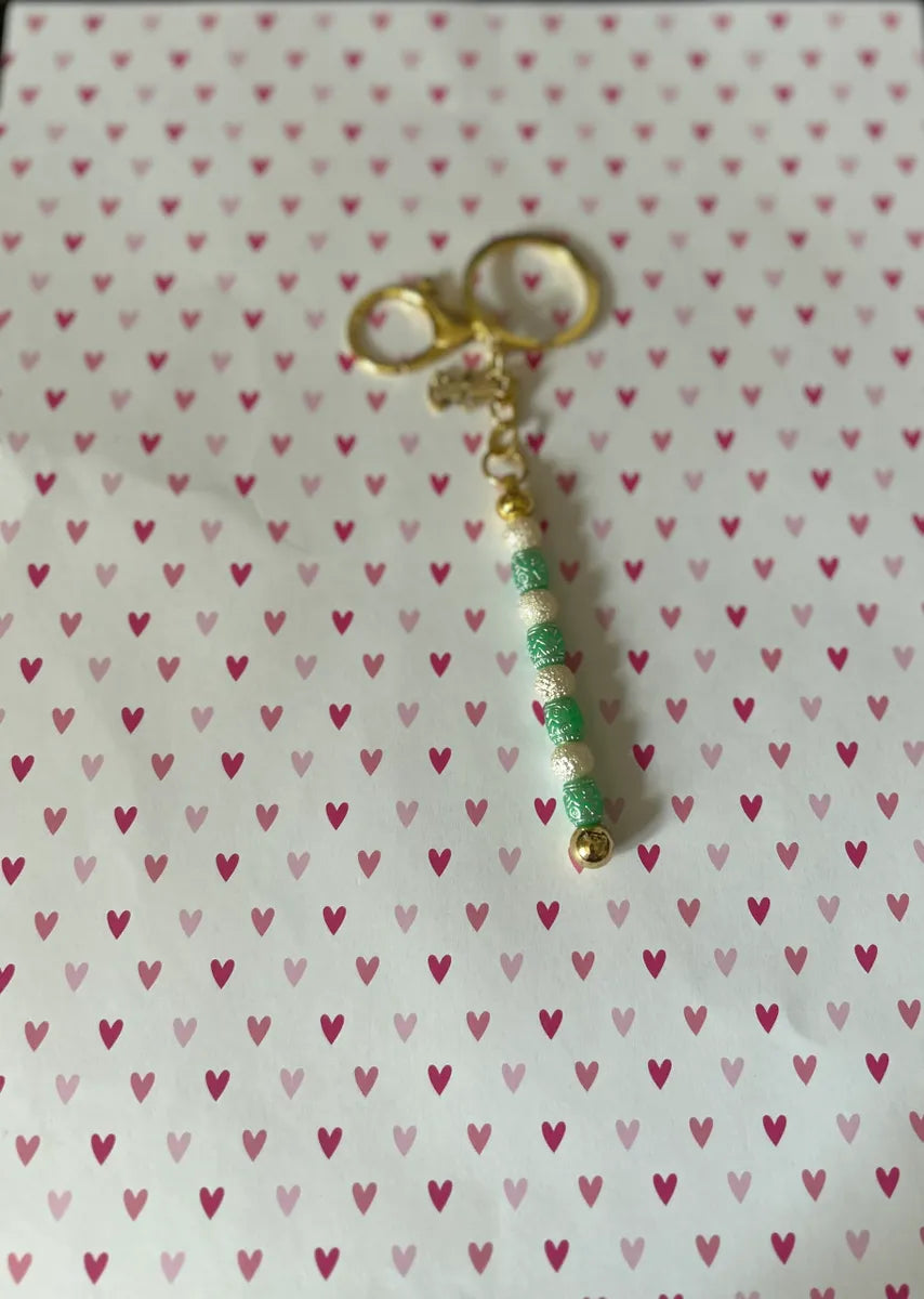 Western Keychain Bag Charm Rods Small Beads