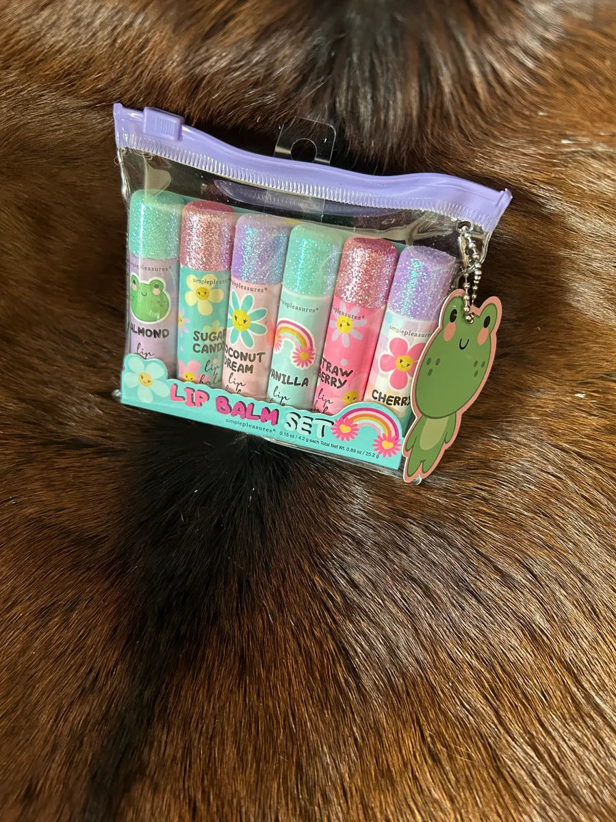 Girls Lip Balm Scented Set or Six