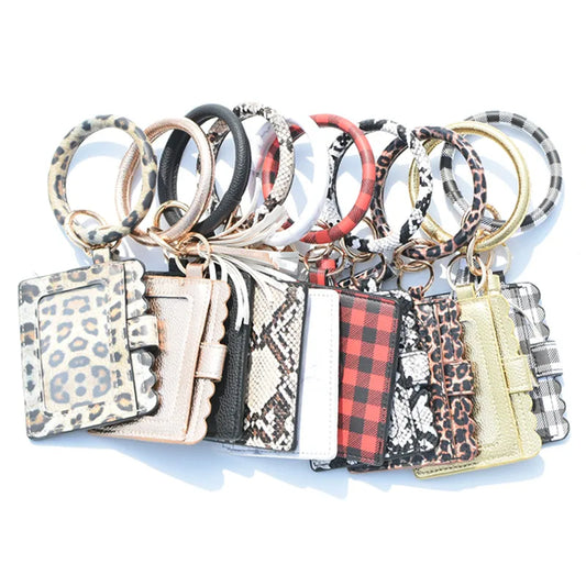 Women's Solid Color Pu Leather Zipper Card Holders Assorted Colors