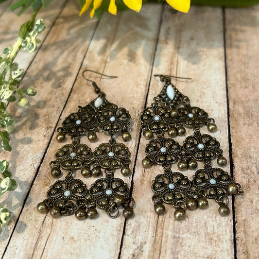 Long Antique Style Earrings