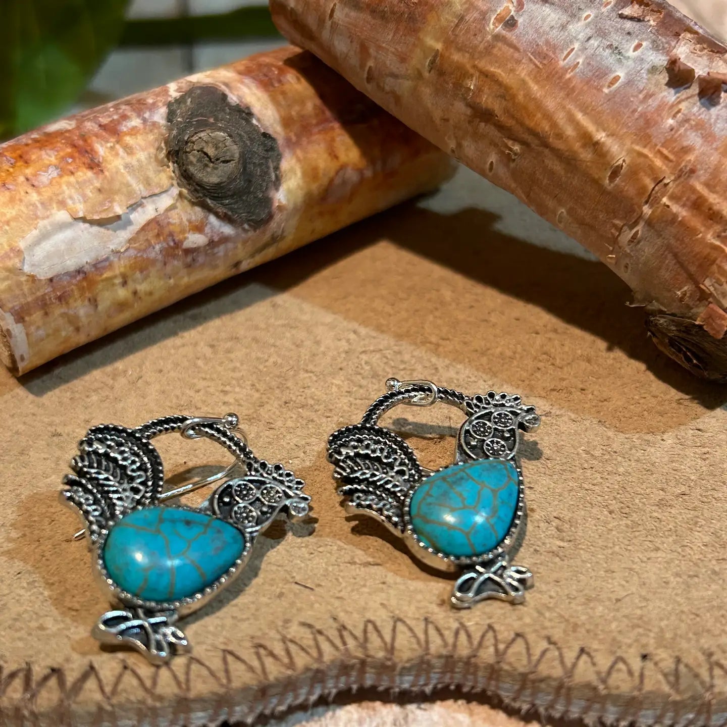 Western Earrings Bronc Mule Rooster Steer Head Styles