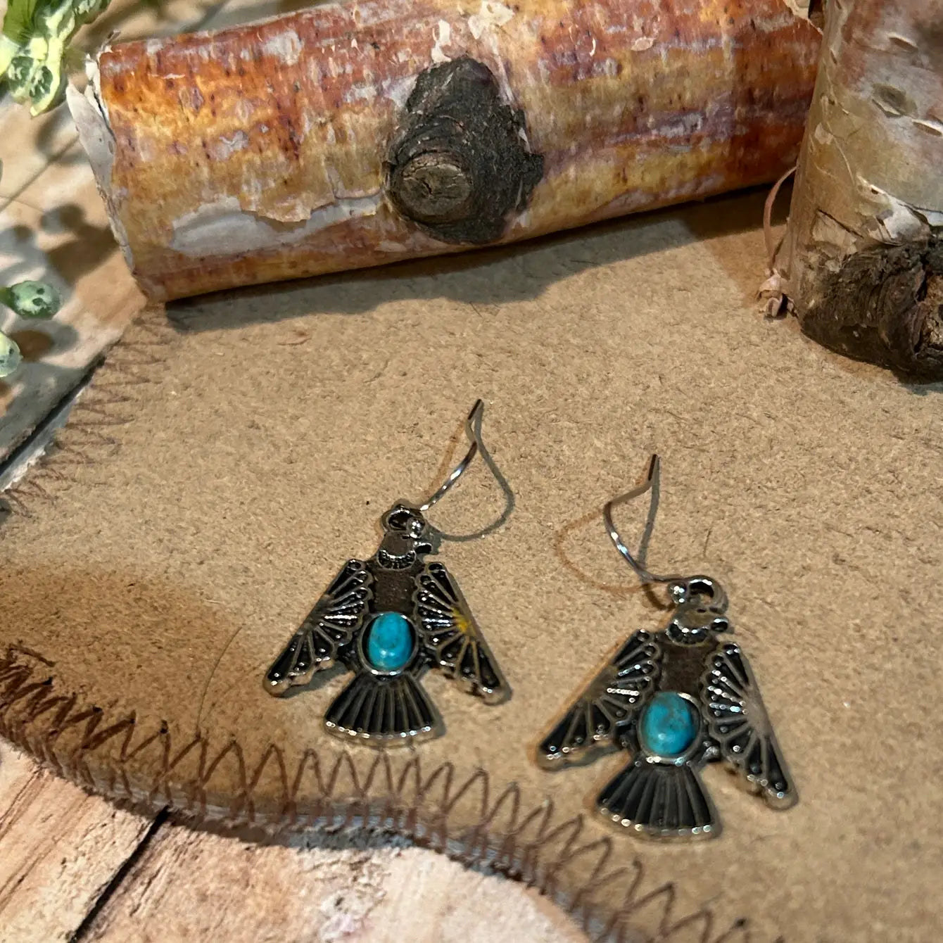 Southwestern Earrings Four Styles Thunder Birds and Dragonfly
