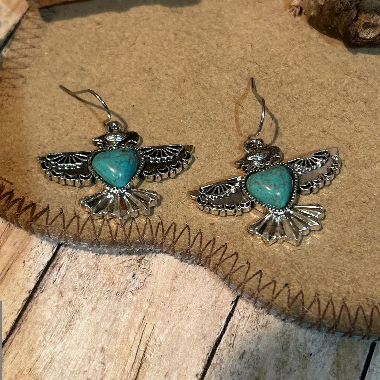 Southwestern Earrings Four Styles Thunder Birds and Dragonfly