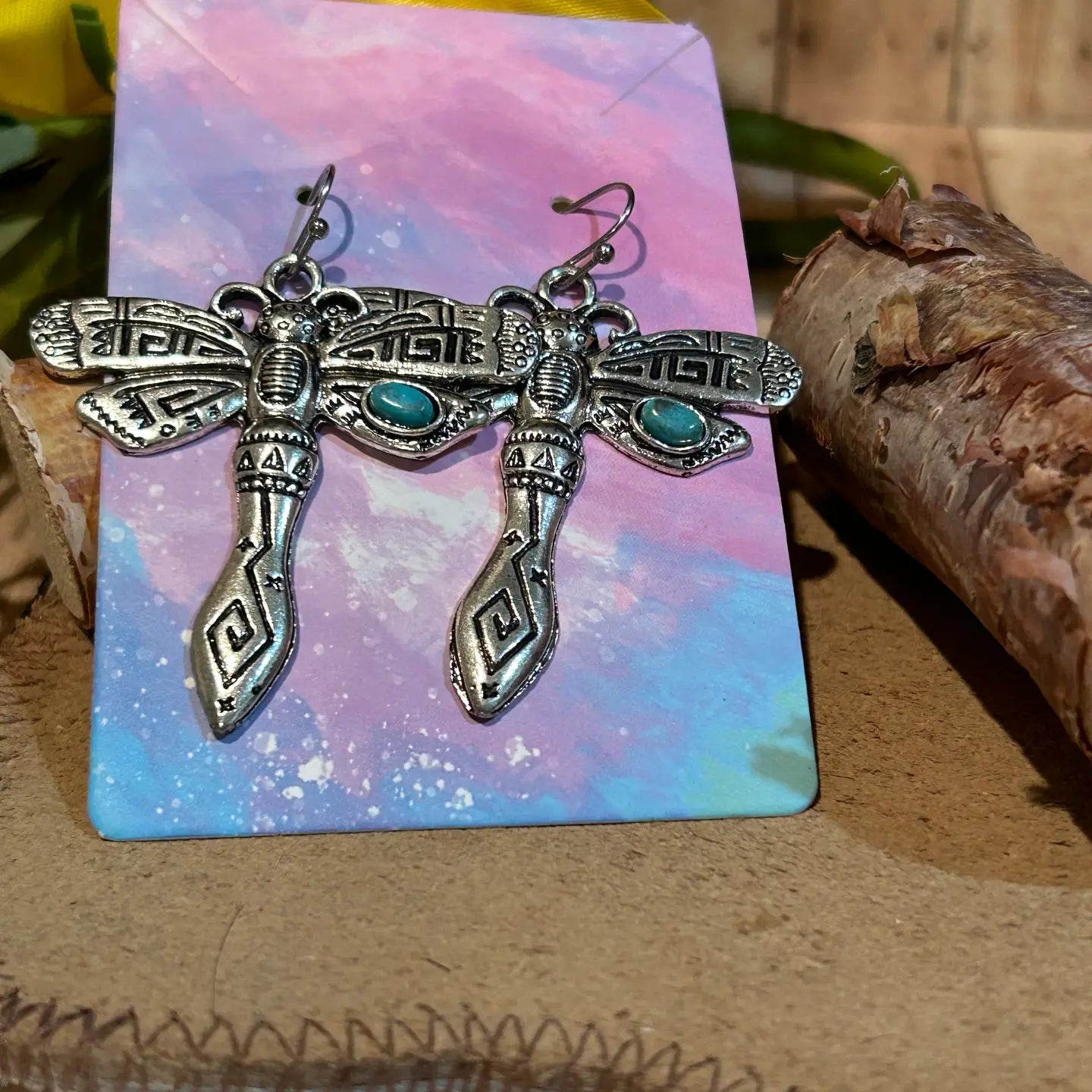 Southwestern Earrings Four Styles Thunder Birds and Dragonfly