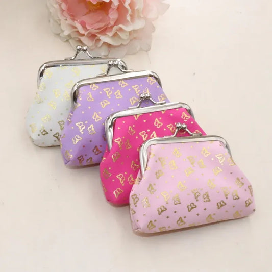 Women's Butterfly Polyester Lock Clasp Coin Purses