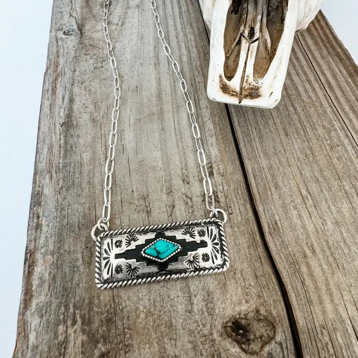 Western Aztec Pendant Necklace
