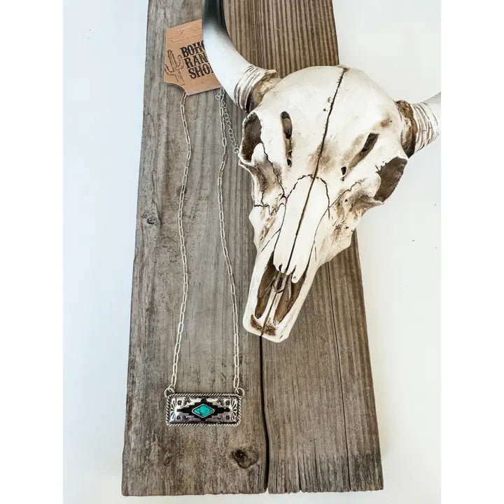 Western Aztec Pendant Necklace