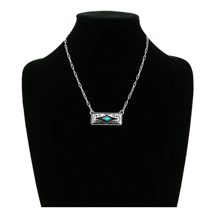 Western Aztec Pendant Necklace