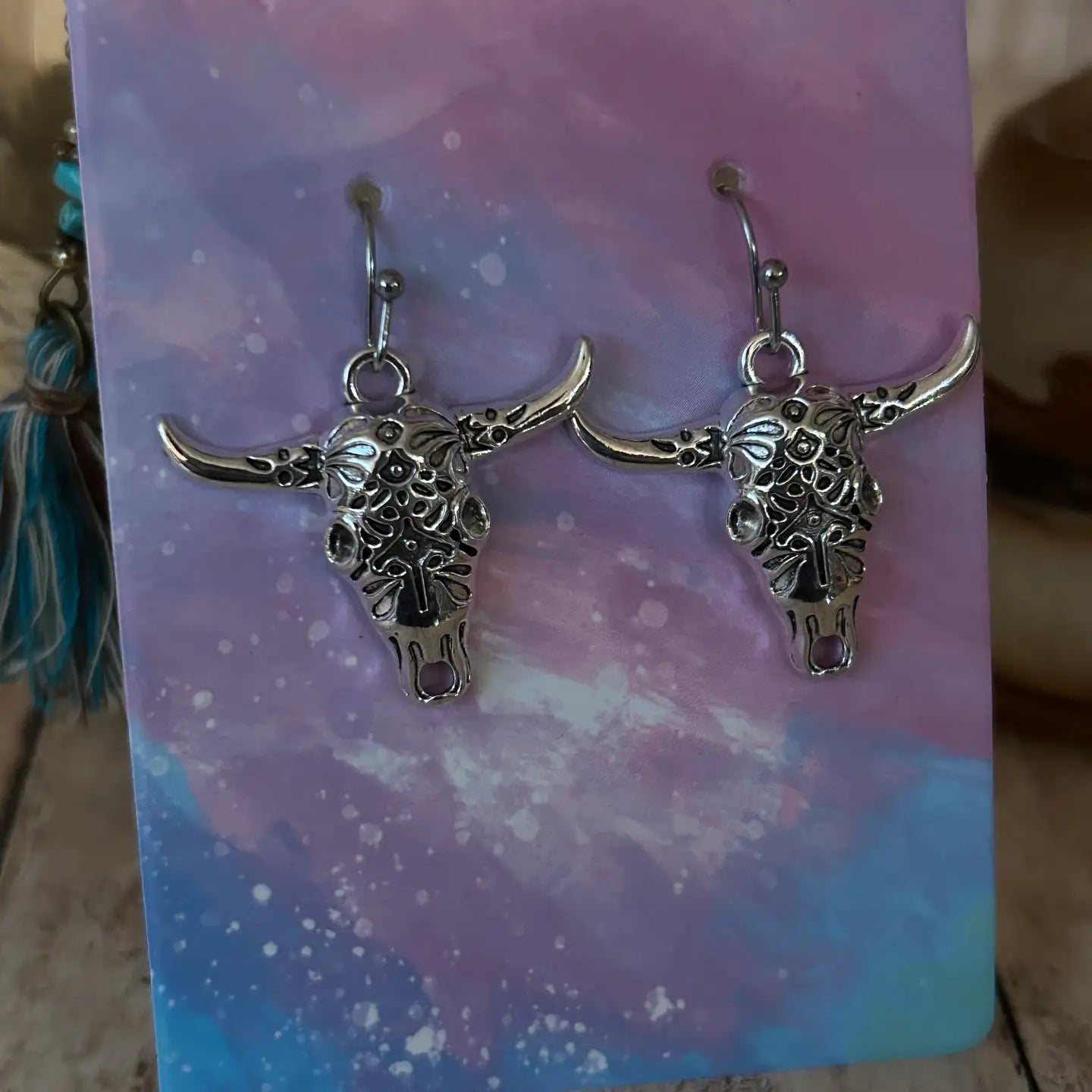 Western Steer Head Earrings