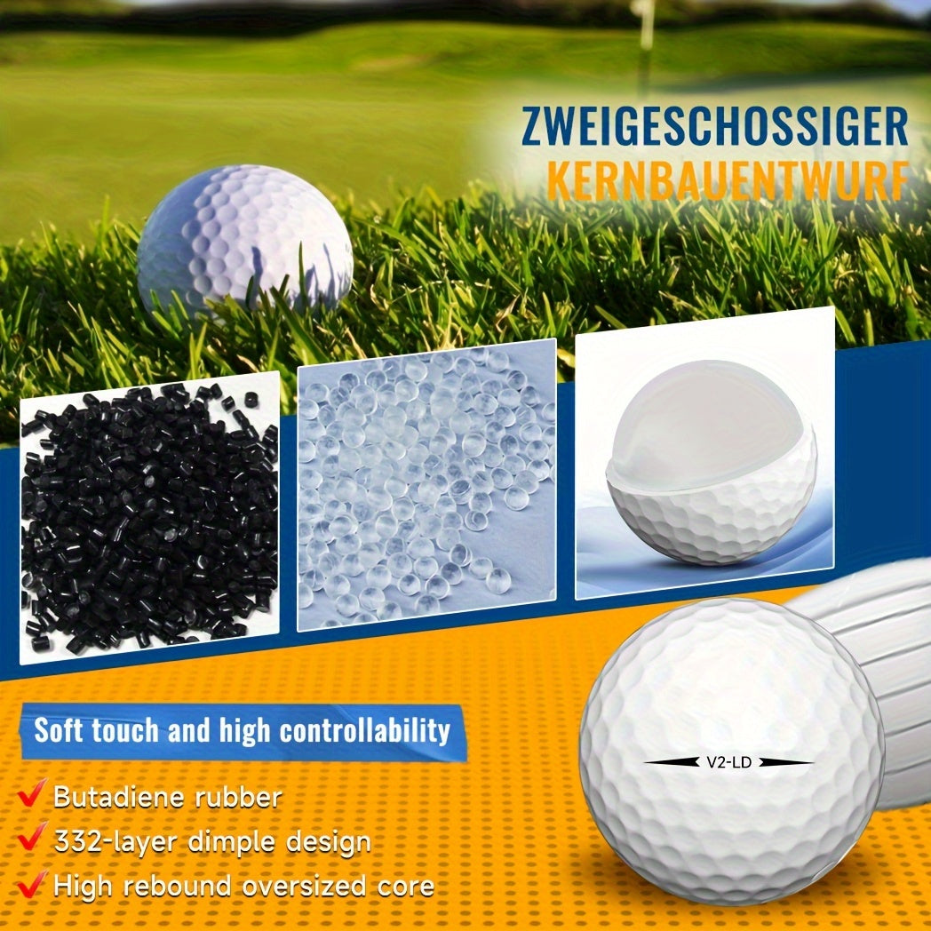 2-Ply Golf Balls with 332 Dimples (50pcs)-3