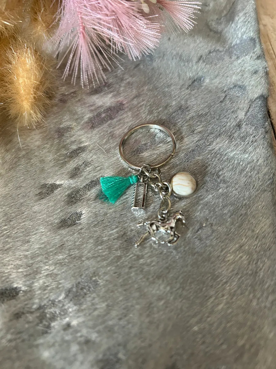 Western Horse Charm Keychain Bag Charm