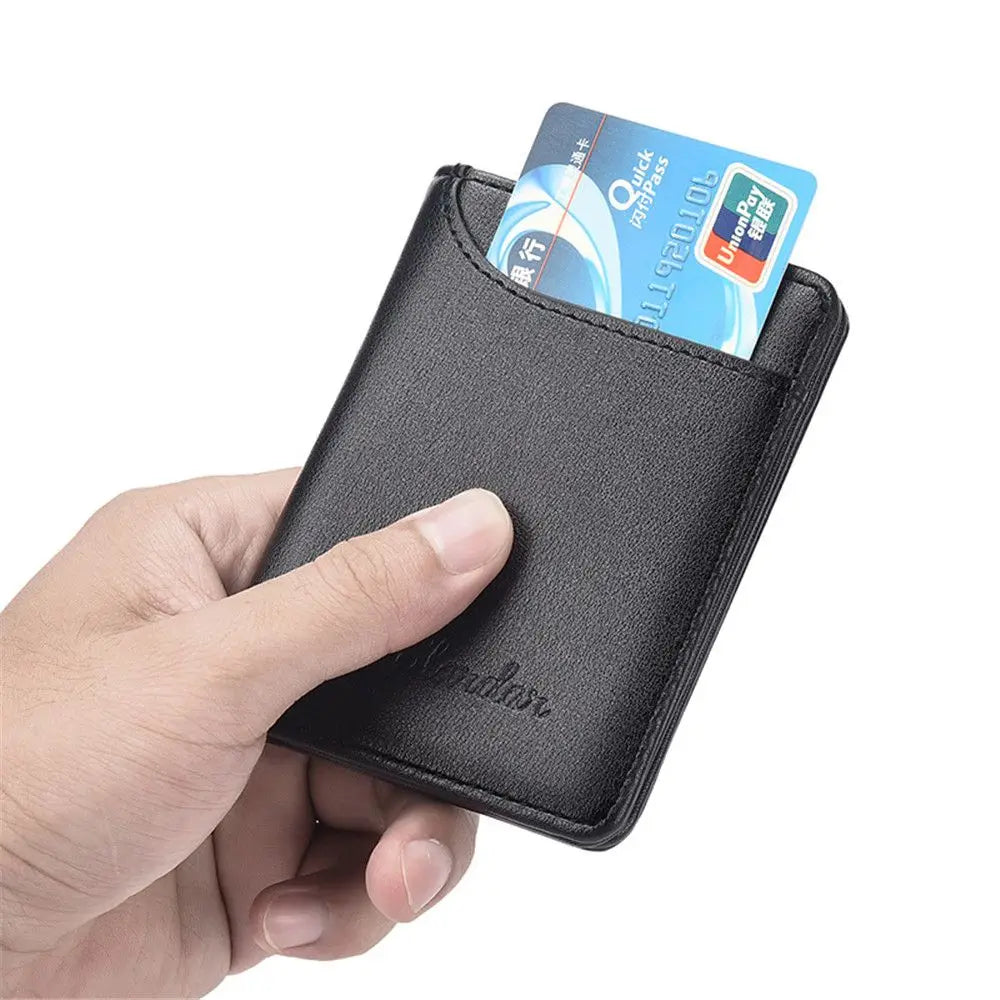 Men’s Credit Card Wallet Super Slim PU Leather-1