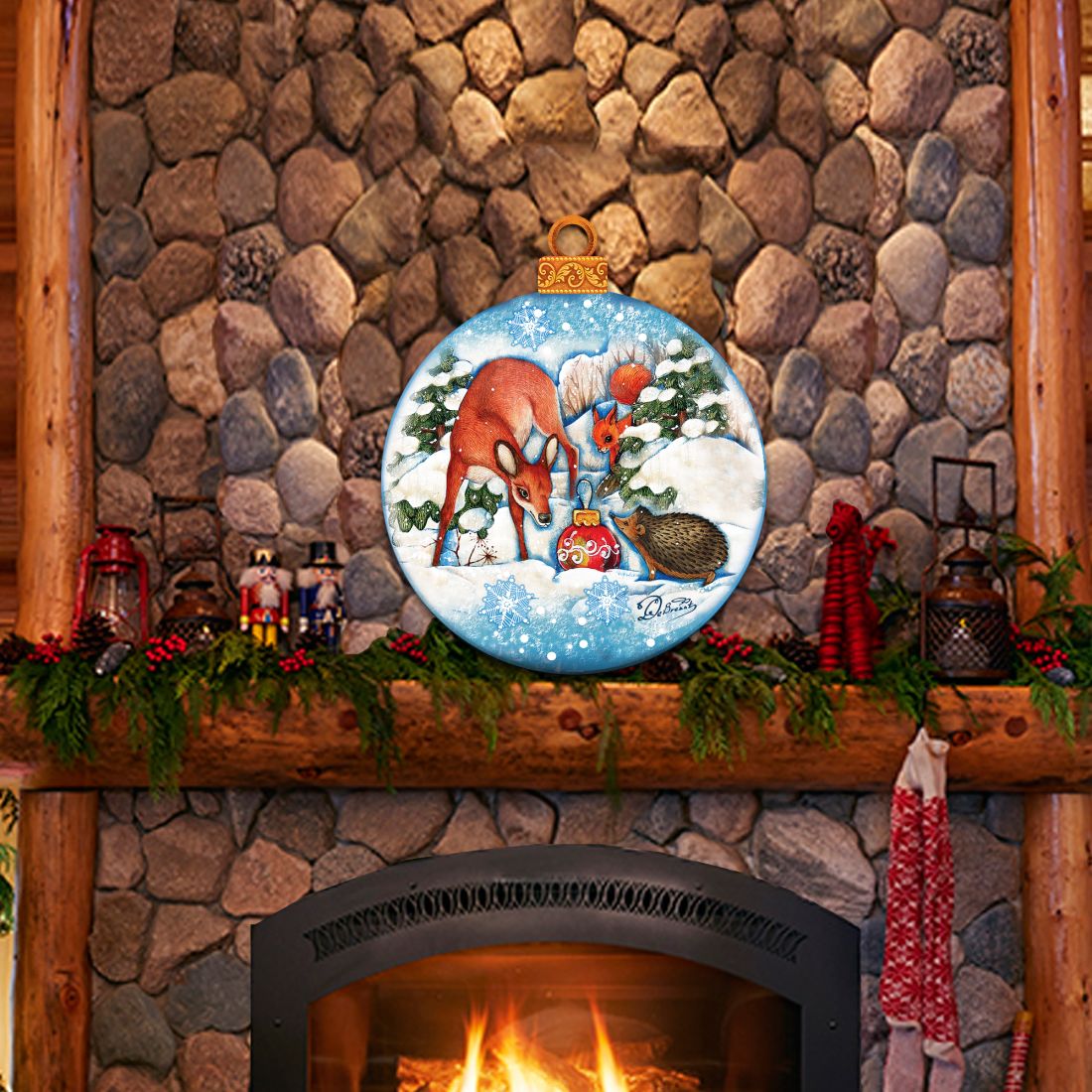 Forest Friends Christmas Door Decor by G. DeBrekht - Christmas Decor - 8173412H-2