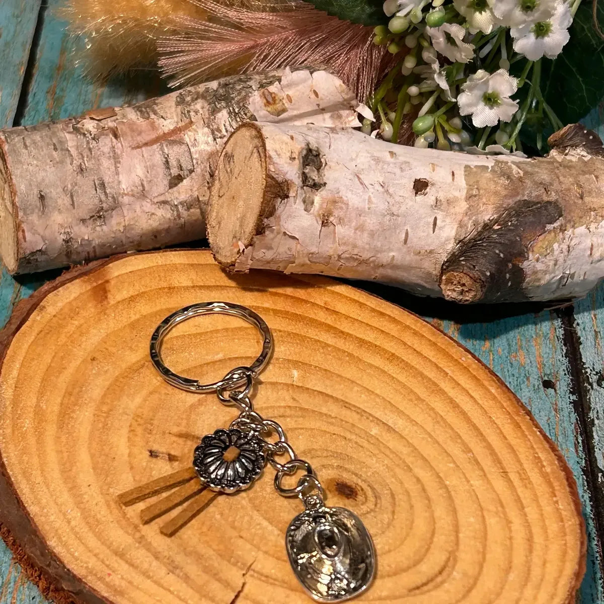 Western Cowboy Hat Keychain