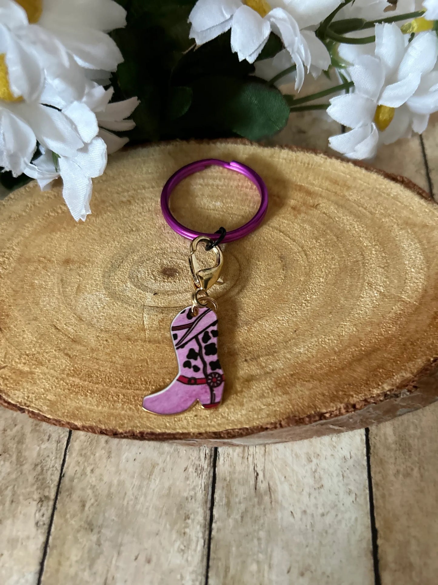 Western Boot Keychains- Bag Charms