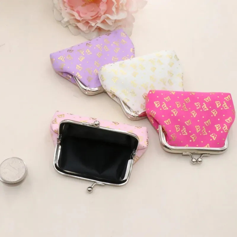 Women's Butterfly Polyester Lock Clasp Coin Purses