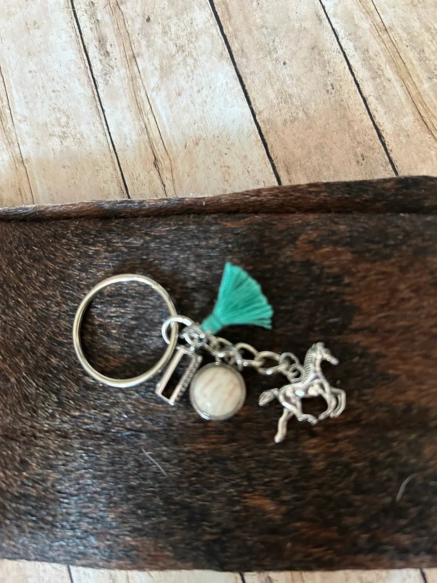Western Horse Charm Keychain Bag Charm