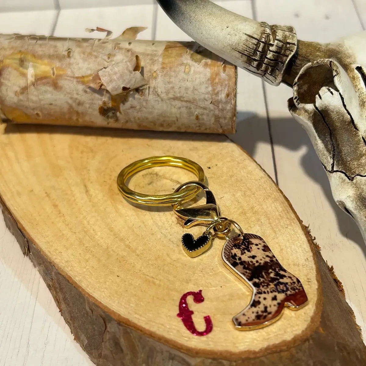 Western Boot Keychains Assorted Colors