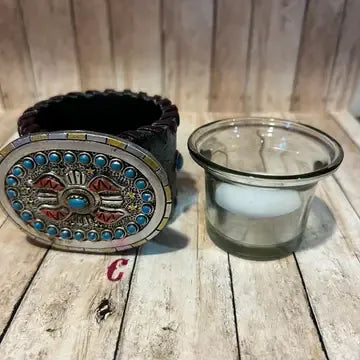 Western Buckle Tea Light Candle Holders
