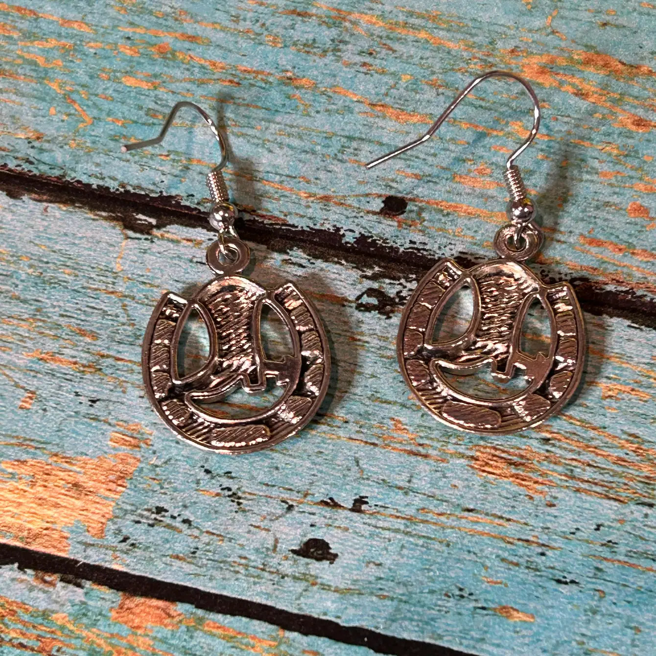 A Horseshoe with a Cowboy Boot Placed Inside