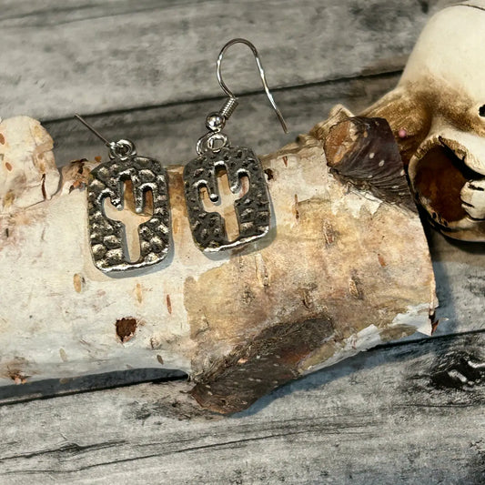 Stainless Steel Cactus Theme Earrings