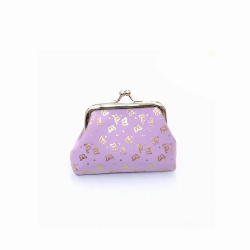 Women's Butterfly Polyester Lock Clasp Coin Purses