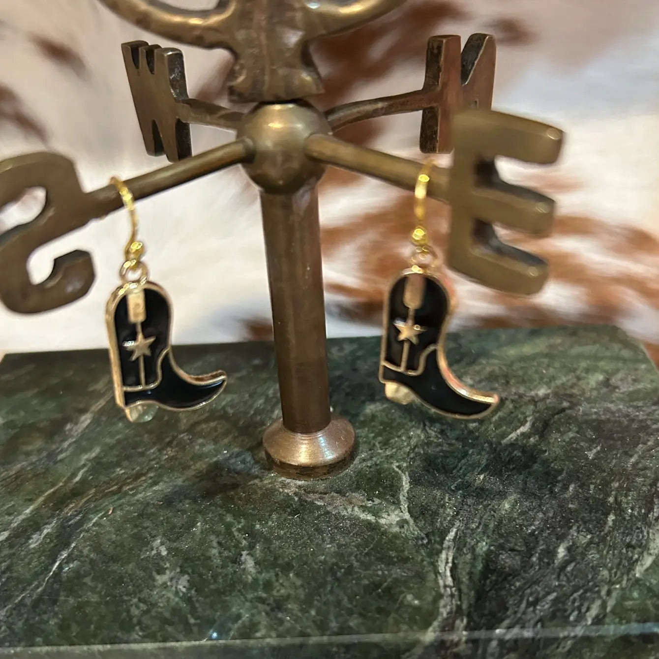 Western Cowboy Boots Earrings