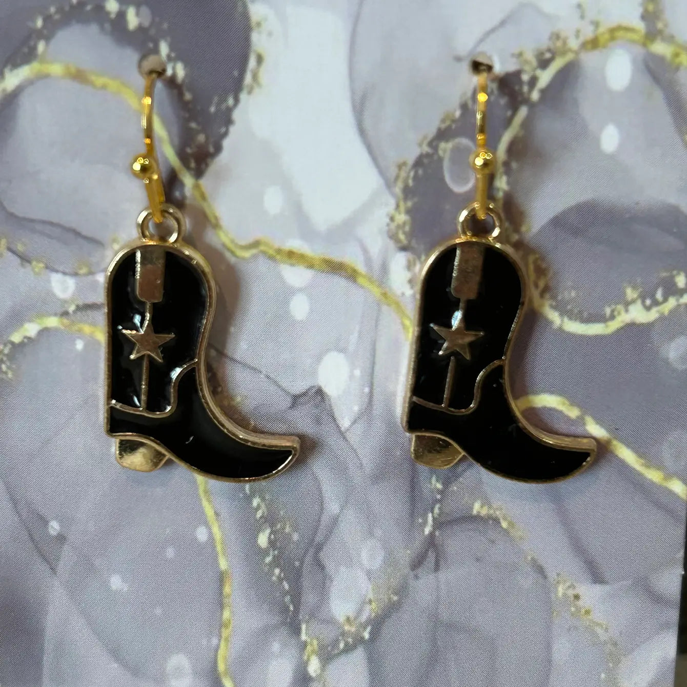 Western Cowboy Boots Earrings
